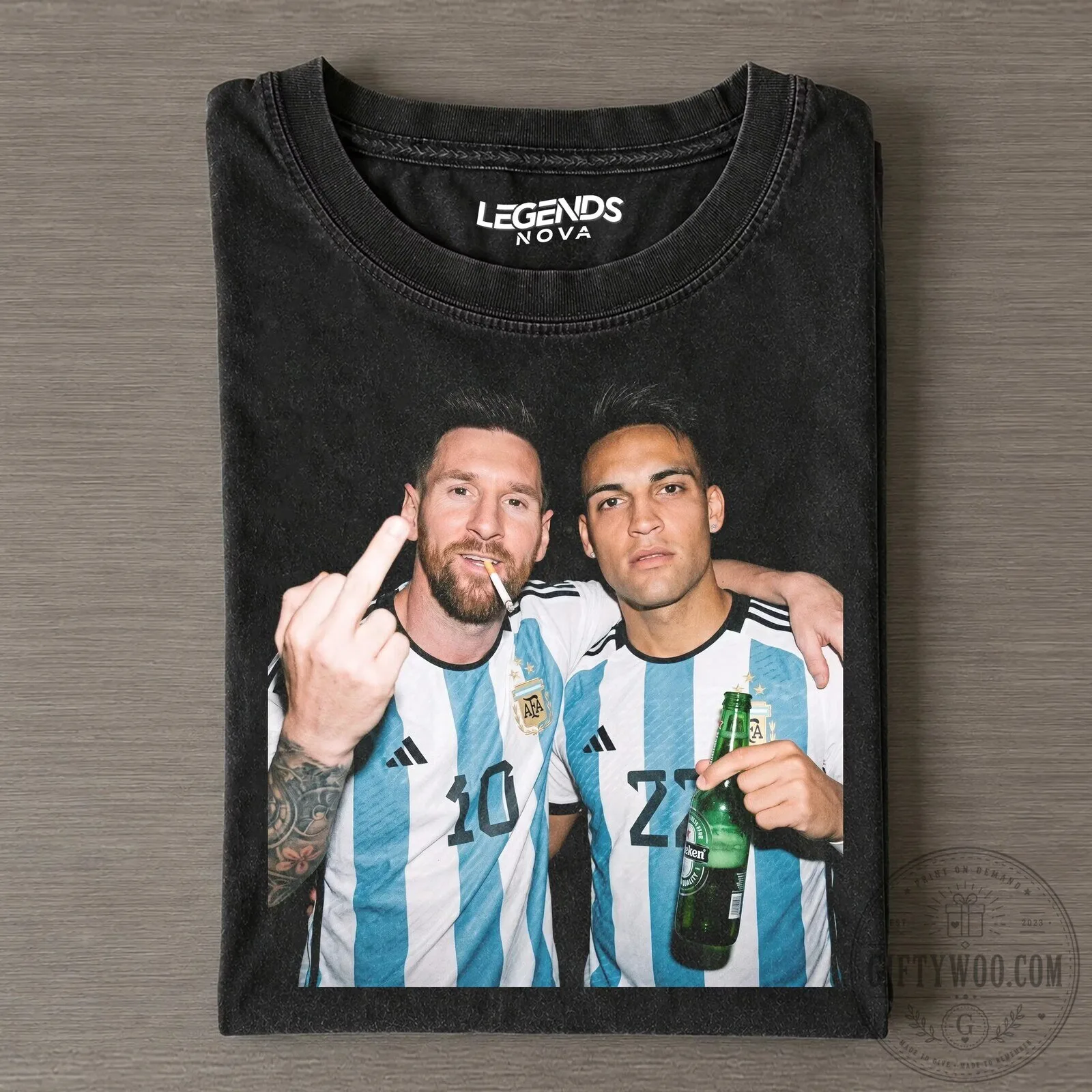 Lionel Messi and Lautaro Martinez Argentina Soccer Team T-Shirt