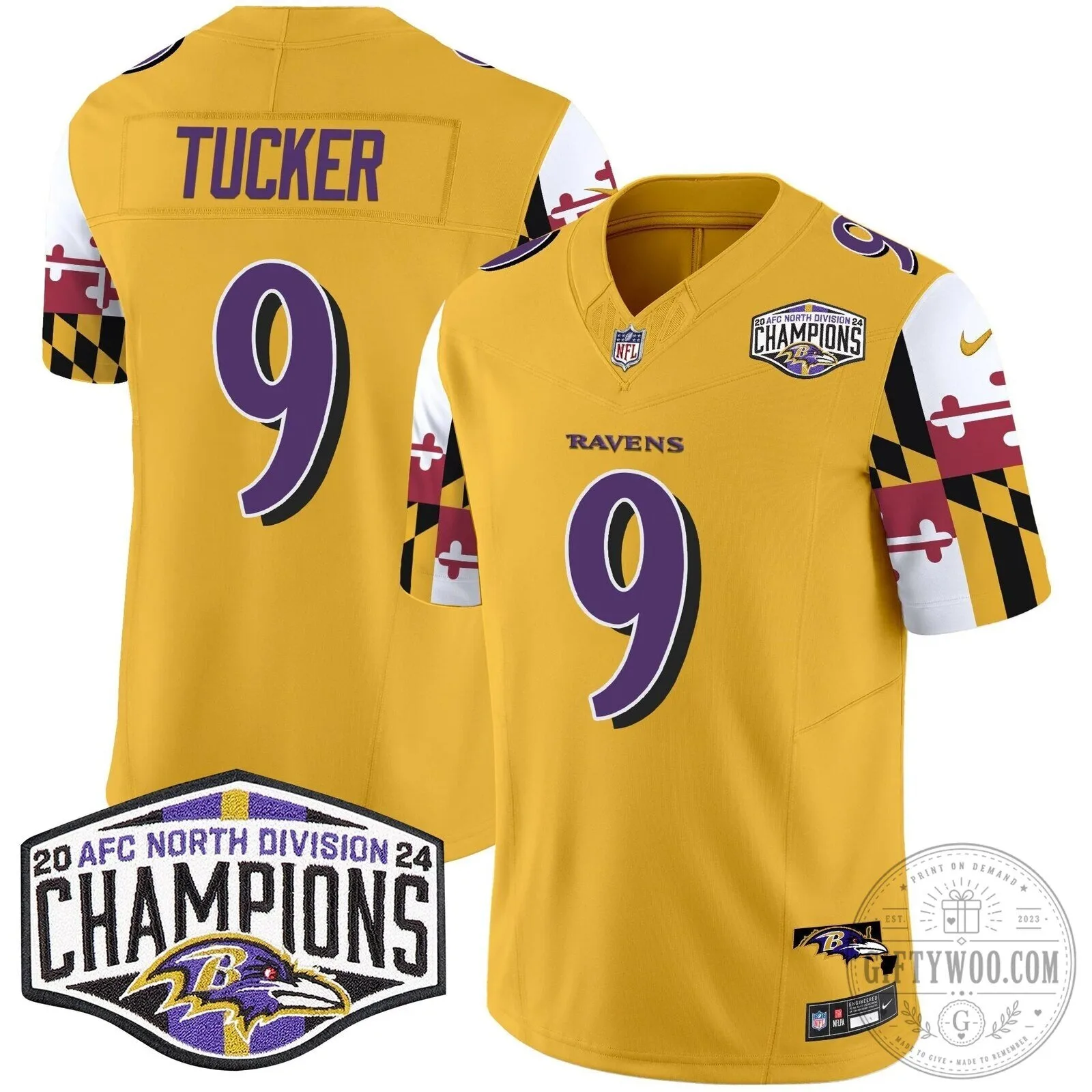 Derrick Henry Football Jersey - 2024 AFC North Division Champions, Baltimore Ravens 63 Derrick Henry Football Jersey - 2024 AFC North Division Champions, Baltimore Ravens