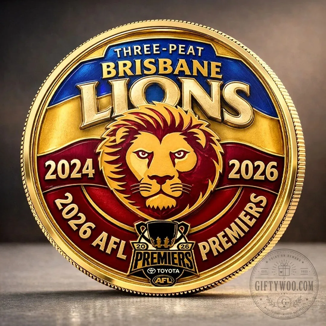 Brisbane Lions Three-Peat AFL Premiers Commemorative Coin