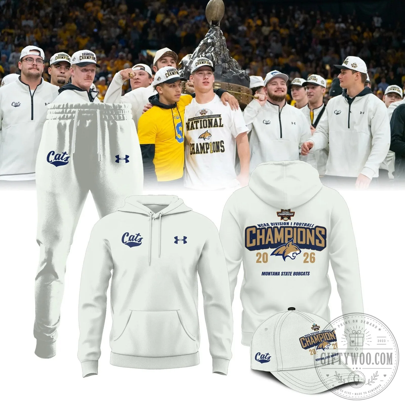 Montana State Bobcats 2026 NCAA Football National Champions Hoodie