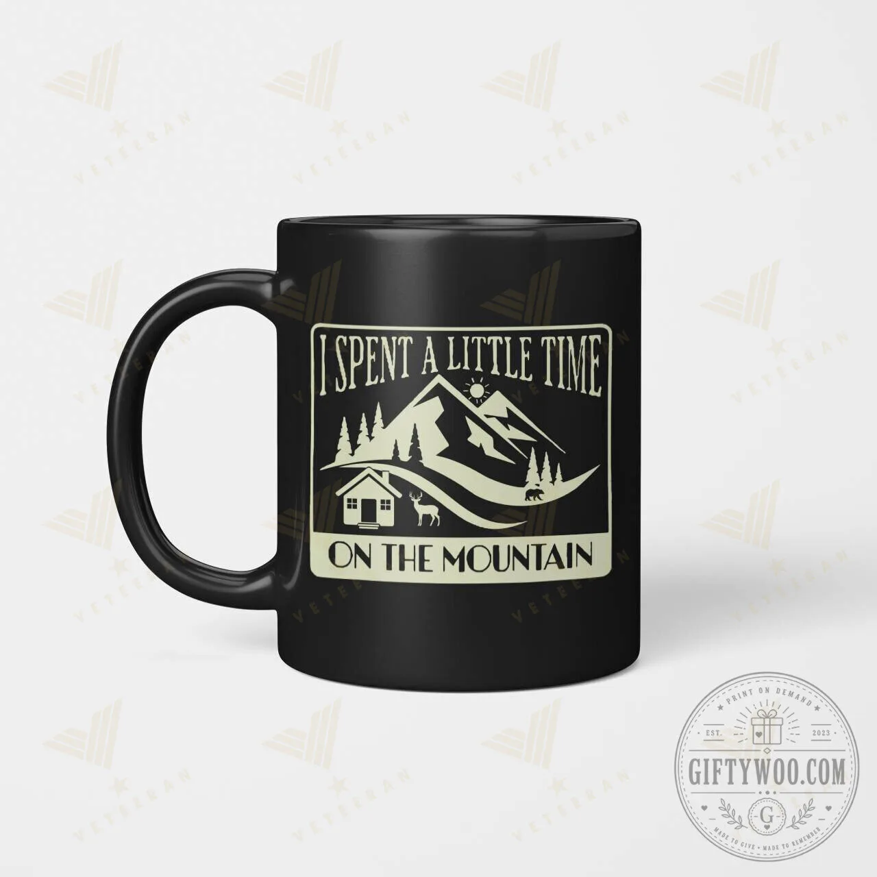 I Spent A Little Time On The Mountain Camping Hiking Coffee Mug