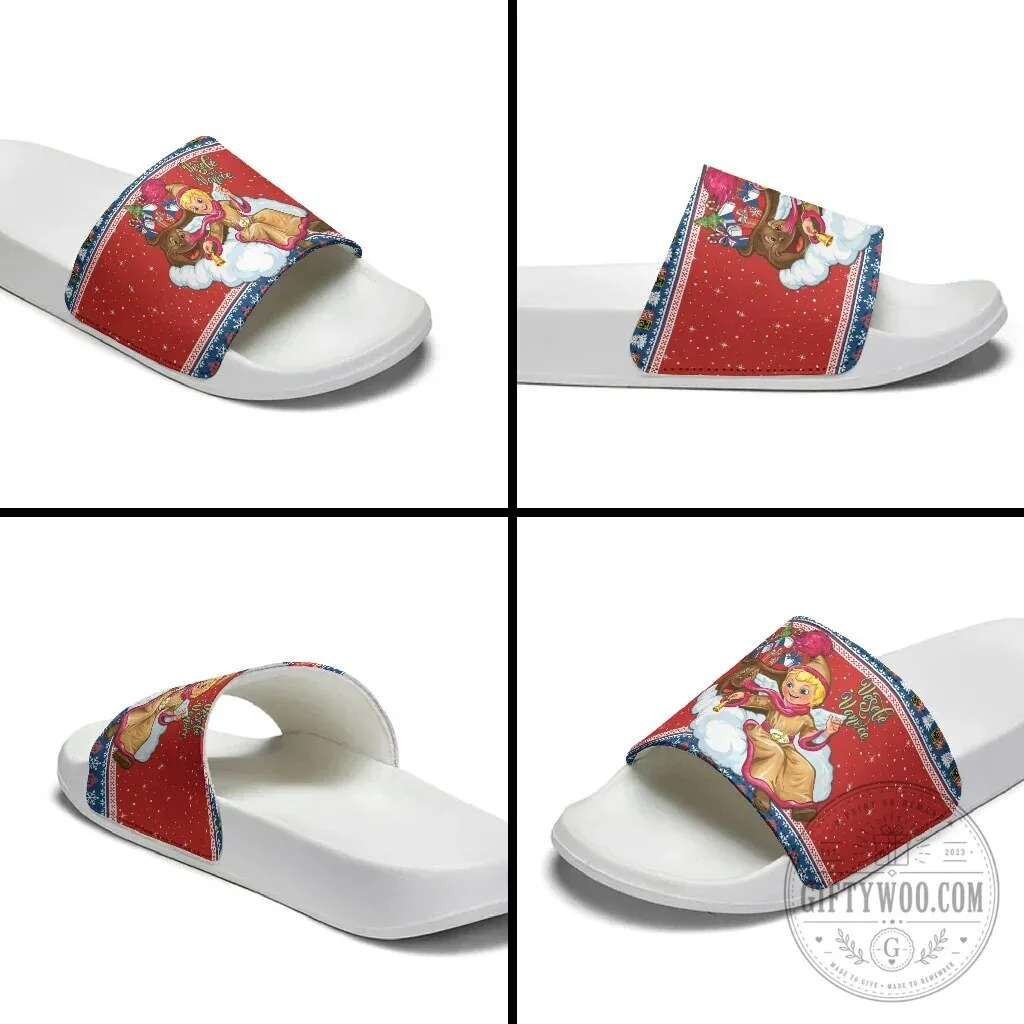 Czech Republic Christmas Jezisek Vesele Vanoce Holiday Slide Sandals 15 Czech Republic Christmas Jezisek Vesele Vanoce Holiday Slide Sandals