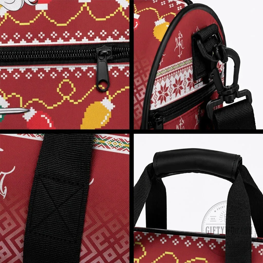 Lithuania Vytis Christmas Ugly Sweater Pattern Duffle Bag 10 Lithuania Vytis Christmas Ugly Sweater Pattern Duffle Bag