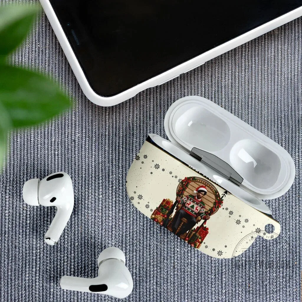 Huey P. Newton Black Panther Christmas Ugly Sweater AirPods Case 13 Huey P. Newton Black Panther Christmas Ugly Sweater AirPods Case