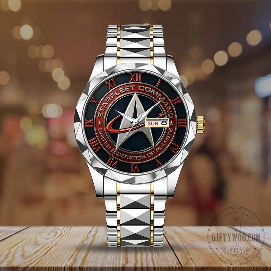 Star Trek Starfleet Command United Federation of Planets Men's Watch 10 Star Trek Starfleet Command United Federation of Planets Men