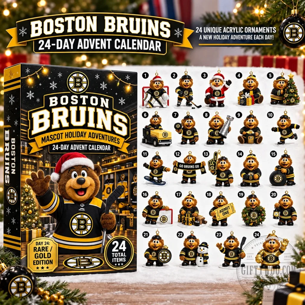 Boston Bruins Mascot Holiday Adventures 24-Day Christmas Advent Calendar Boston Bruins Mascot Holiday Adventures 24-Day Christmas Advent Calendar