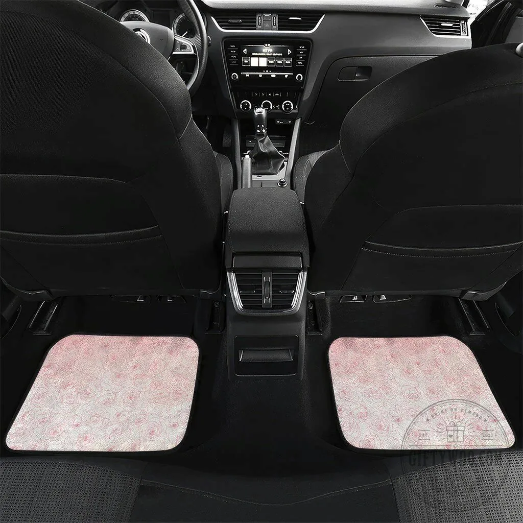 Melbourne Horse Race Floral Horseshoe Pink Rose Car Mat Set 11 Melbourne Horse Race Floral Horseshoe Pink Rose Car Mat Set