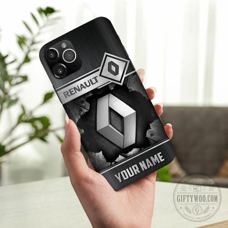 Renault Car Logo Custom Name Phone Case 8 Renault Car Logo Custom Name Phone Case