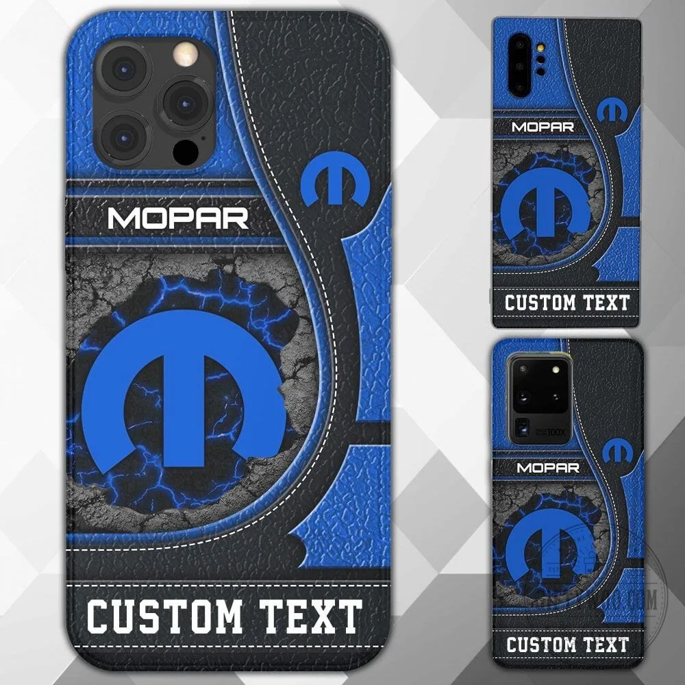 Mopar Blue Logo Custom Text Personalized Phone Case for All Phone Models