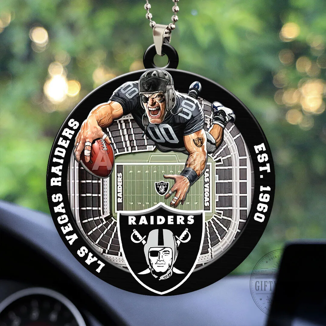 Las Vegas Raiders American Football Player Car Ornament