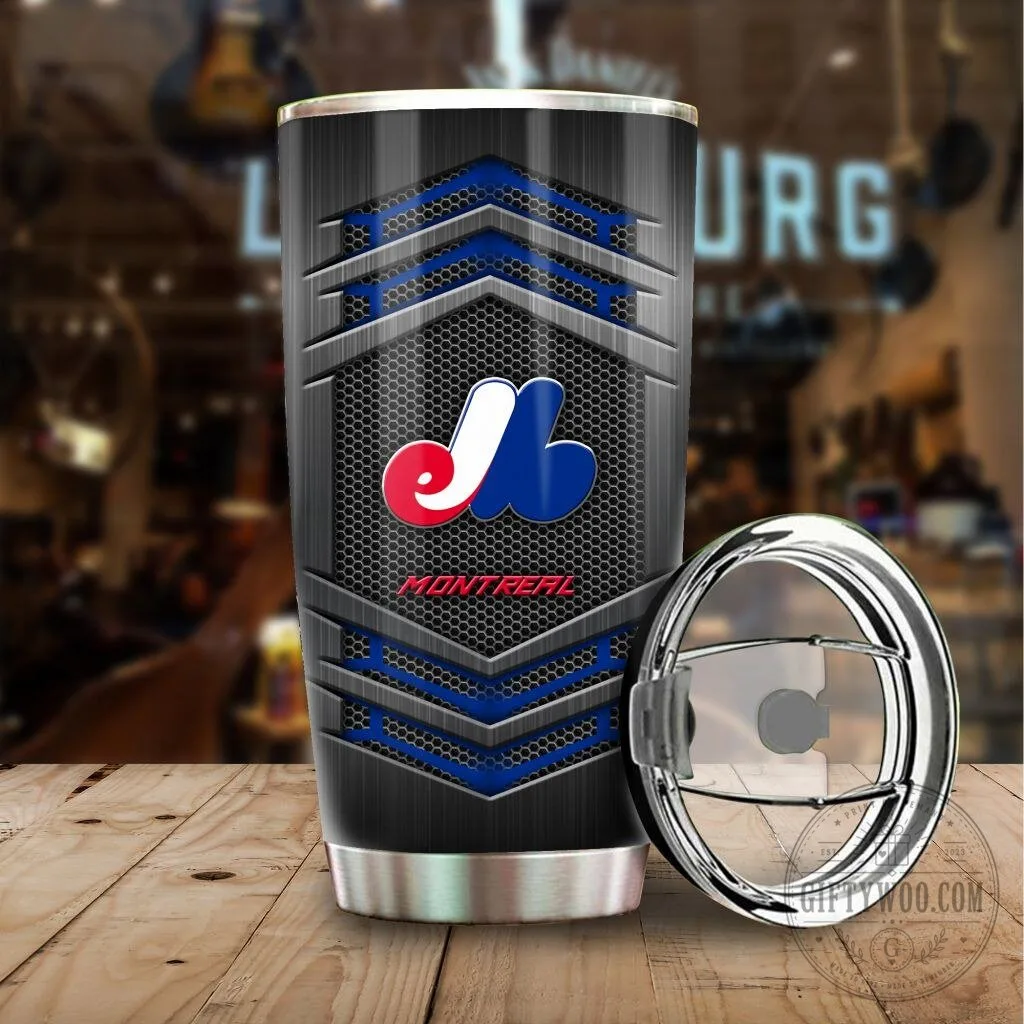 Montreal Expos Baseball Team Logo Personalized Stainless Steel Tumbler