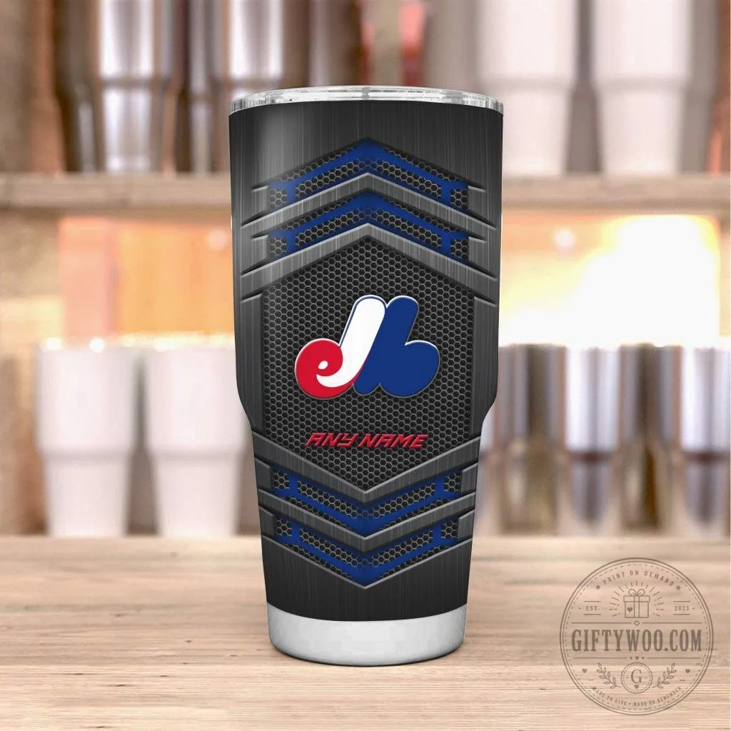 Montreal Expos Baseball Team Logo Personalized Stainless Steel Tumbler 11 Montreal Expos Baseball Team Logo Personalized Stainless Steel Tumbler
