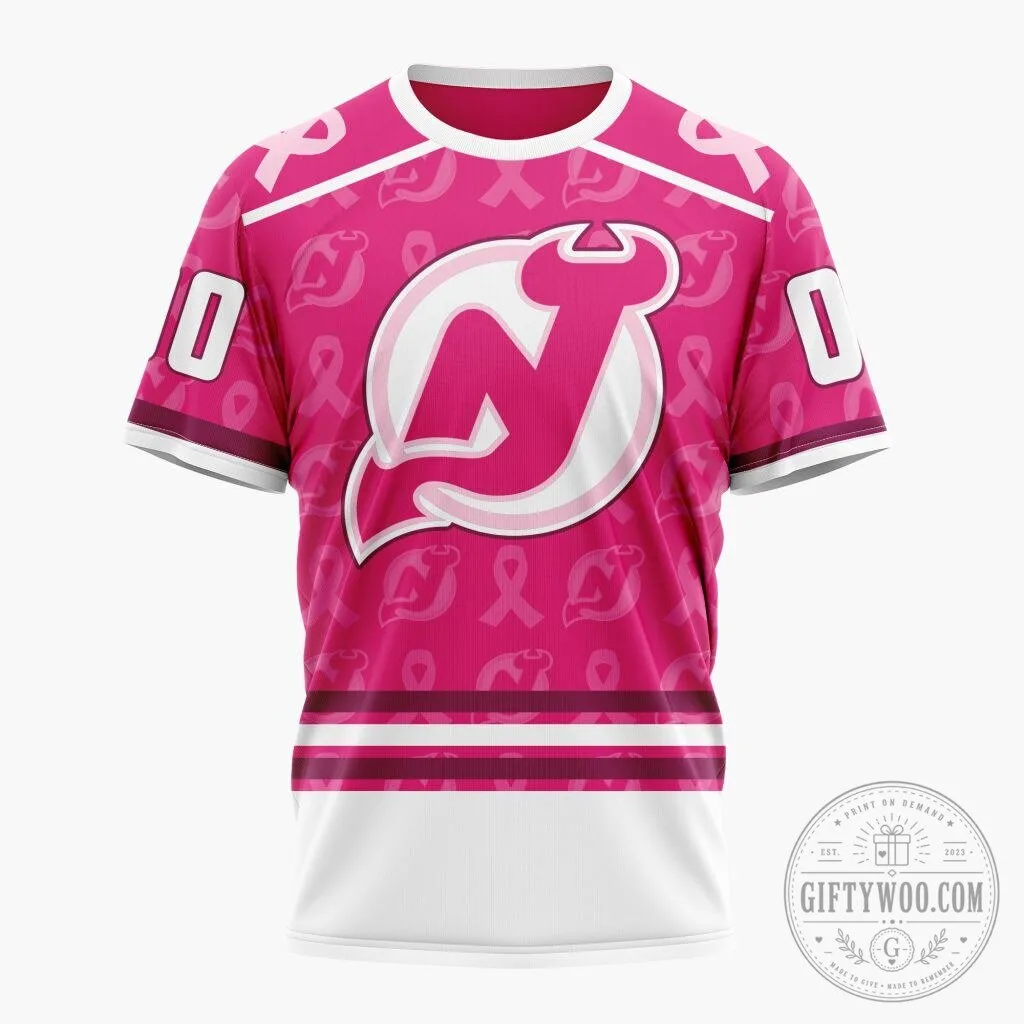 New Jersey Devils NHL Special Pink Breast Cancer Awareness Hoodie 18 New Jersey Devils NHL Special Pink Breast Cancer Awareness Hoodie