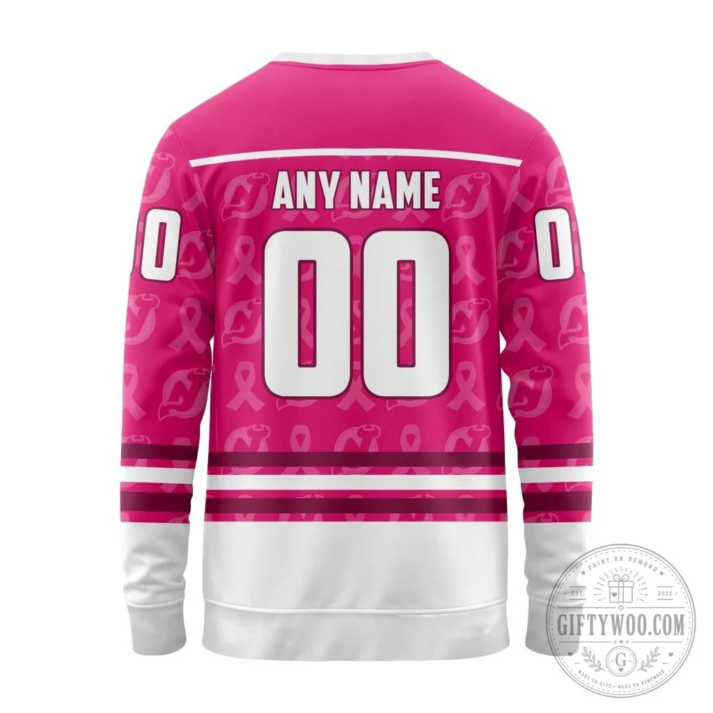 New Jersey Devils NHL Special Pink Breast Cancer Awareness Hoodie 21 New Jersey Devils NHL Special Pink Breast Cancer Awareness Hoodie