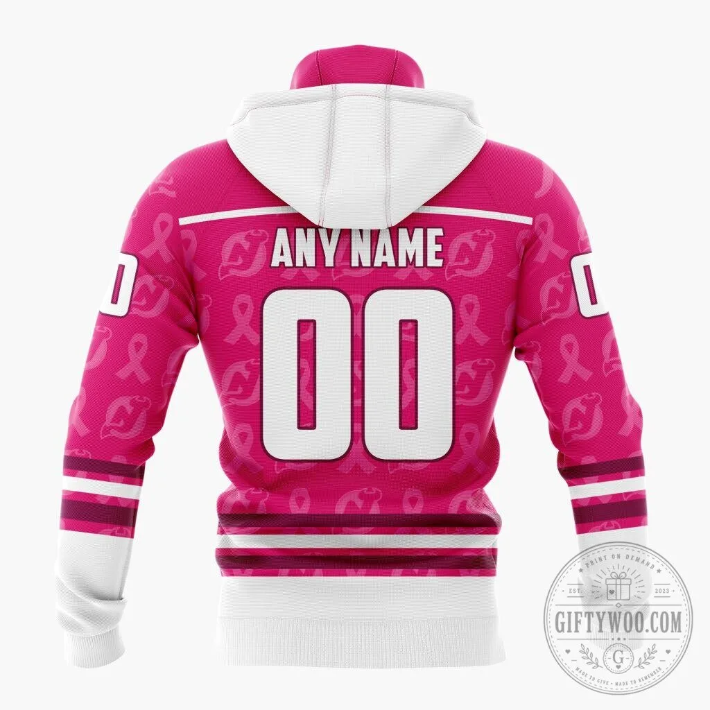 New Jersey Devils NHL Special Pink Breast Cancer Awareness Hoodie 25 New Jersey Devils NHL Special Pink Breast Cancer Awareness Hoodie