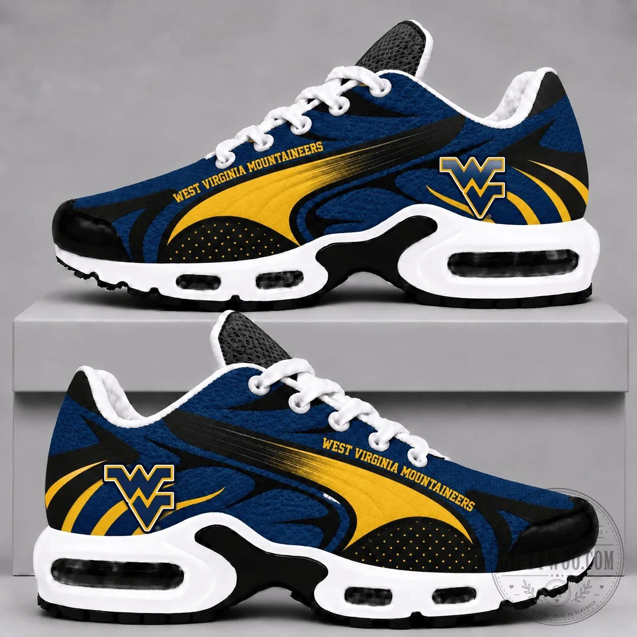 West Virginia Mountaineers Premium Air Max Style Sneakers